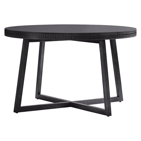 PaulaHome - Chic Charcoal Round Dining Table